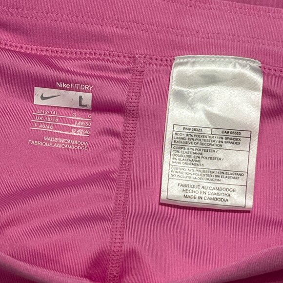 NIKE FIT DRY Short Skort Sz Large 12-14 Tennis Pickleball Run Dance Athleisure - Picture 10 of 12